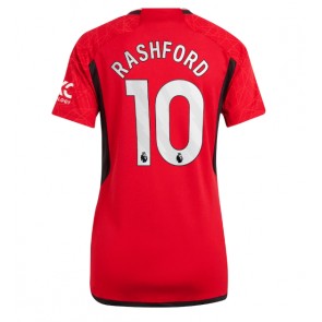 Manchester United Marcus Rashford #10 kläder Kvinnor 2023-24 Hemmatröja Kortärmad
